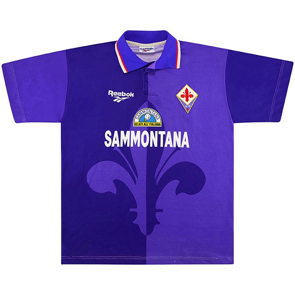 Tailandia Camiseta Fiorentina Replica Primera Ropa Retro 1995 1996 Purpura